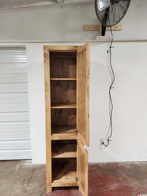 Customizable Linen Tower Cabinet – High-Quality White Pine Bathroom Storage | Made in USA | MODEL 1094 Limitless Woodworking  item