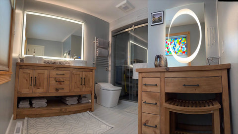 Customizable Make Up Vanity – Handcrafted White Pine Bedroom Vanity | Made in USA | Model #1024 Limitless Woodworking  item