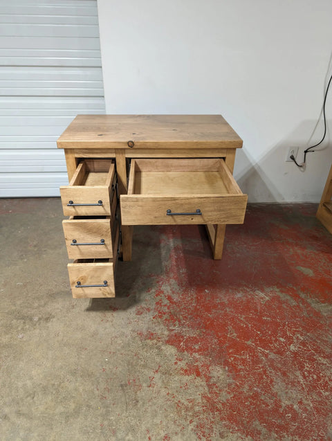 Customizable Make Up Vanity – Handcrafted White Pine Bedroom Vanity | Made in USA | Model #1024 Limitless Woodworking  item