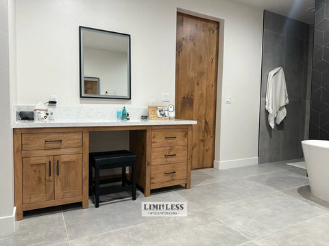 Customizable Single Sink Bathroom Vanity – Furniture Grade Wood – Limitless Woodworking | Made in USA | Model #1110 Limitless Woodworking  item