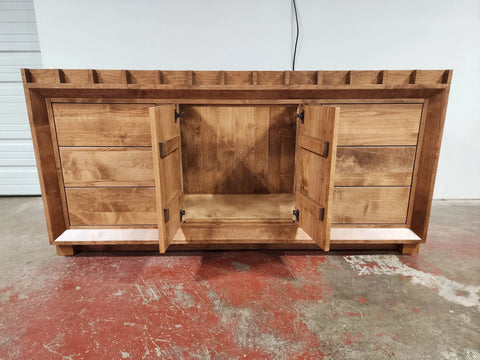 Customizable Single Sink Bathroom Vanity – Handcrafted White Pine | Made in USA | MODEL 1101 Limitless Woodworking  item