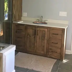 Customizable Single Sink Bathroom Vanity – Northeastern White Pine Build | Made in USA | Model 1085 Limitless Woodworking  item