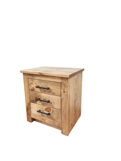 Customizable Solid Wood Nightstand – Three Drawer Storage Table | Made in USA | Model #1116 Limitless Woodworking  item