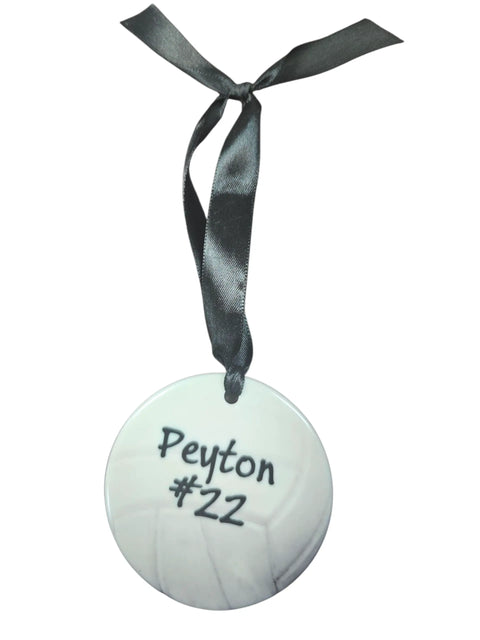 Customizable Volleyball Ornament – Personalized Sports Keepsake for Coaches and Teams | Made in USA Michelle Marie Boutique  Ornaments
