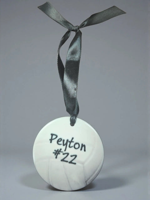 Customizable Volleyball Ornament – Personalized Sports Keepsake for Coaches and Teams | Made in USA Michelle Marie Boutique  Ornaments