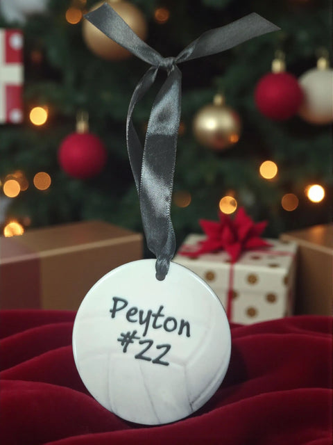 Customizable Volleyball Ornament – Personalized Sports Keepsake for Coaches and Teams | Made in USA Michelle Marie Boutique  Ornaments