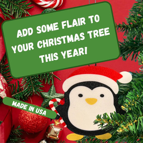 Cute Penguin Christmas Ornament – Holiday Decor | Made in USA Chatelet Manufacturing 