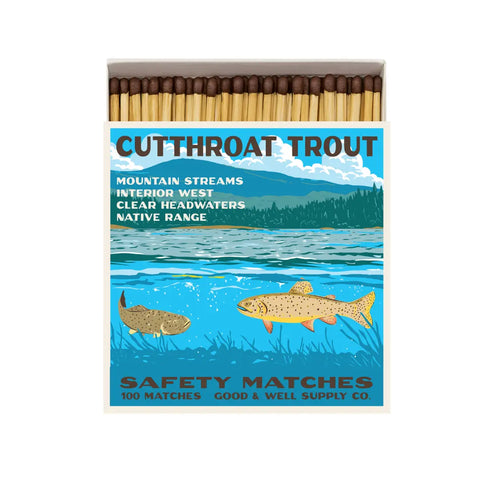 Cutthroat Trout Cabin Matches Good & Well Supply Co. 