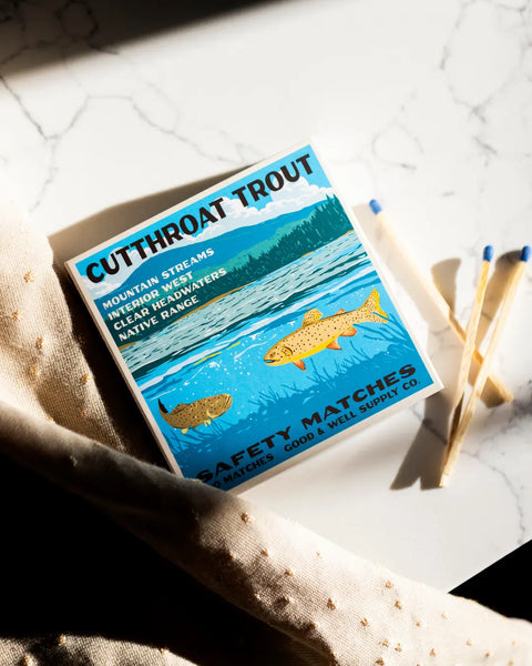 Cutthroat Trout Cabin Matches Good & Well Supply Co. 