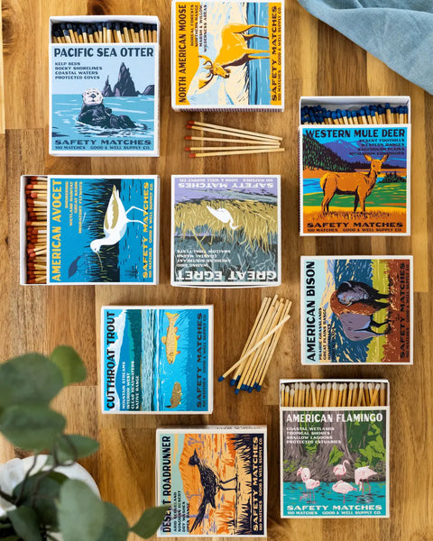 Cutthroat Trout Cabin Matches Good & Well Supply Co. 