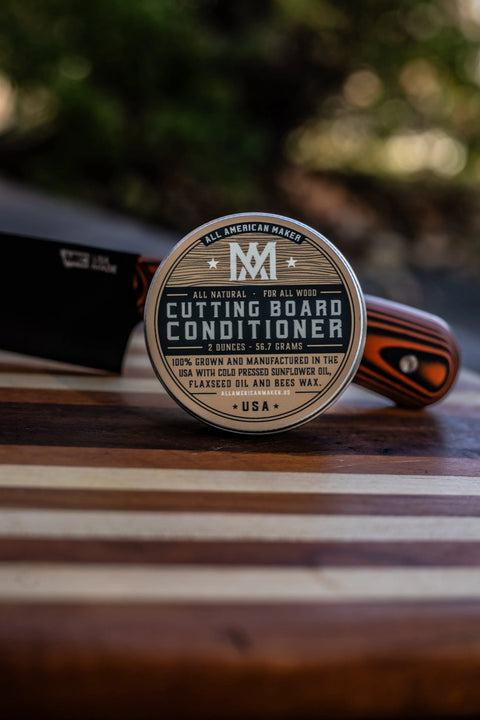 Cutting Board Conditioner 2 Oz – Natural Wood Care | Made in USA All American Maker 