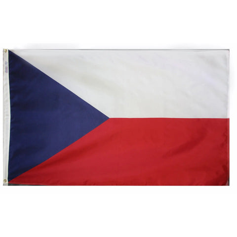 Czech Republic Outdoor Nylon Flag – 200 Denier UV-Resistant Colors | Made in USA Durable Patriotic Banner Freedom Flag and Pole 