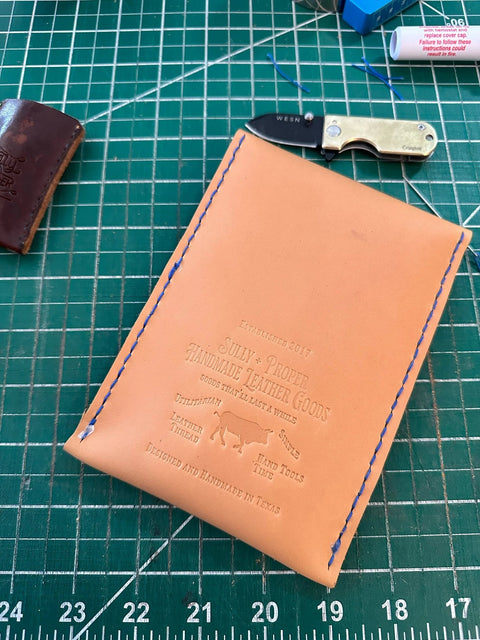 Handcrafted English Bridle Leather Utility Pouch – Slim Organizer | Made in USA Sully + Proper Supply 