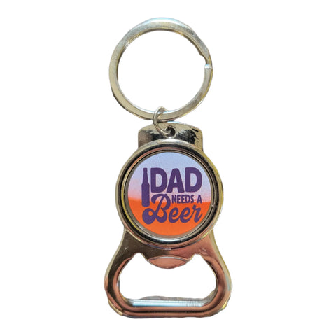 Dad Beer Bottle Opener Keychain – Practical Dad Gift Accessory | Handcrafted in USA Michelle Marie Boutique  Keychain