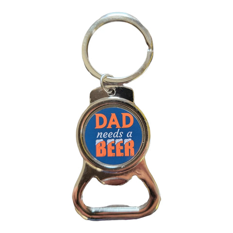 Dad Beer Bottle Opener Keychain – Practical Dad Gift Accessory | Handcrafted in USA Michelle Marie Boutique  Keychain