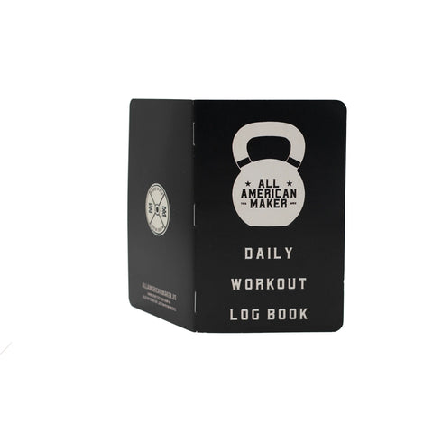 Daily Workout Log Book – Fitness Journal Notebook for Athletes & Lifters | Handcrafted in USA All American Maker 