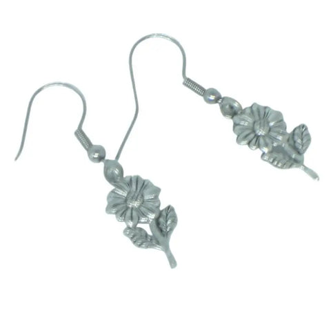 Dainty Daisy Drop Earrings – Stainless Steel Floral Charms | Michelle Marie Boutique | Made in USA Michelle Marie Boutique  Earrings