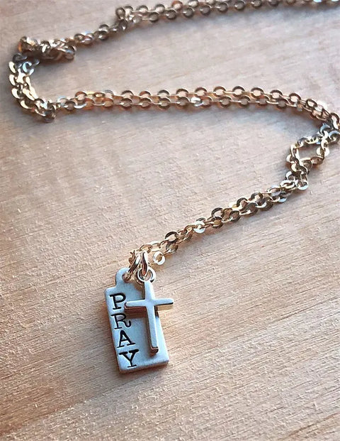 Dainty Pray Necklace Liberty Cottage Design 