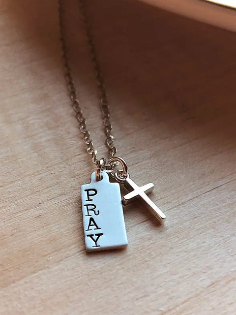 Dainty Pray Necklace Liberty Cottage Design 