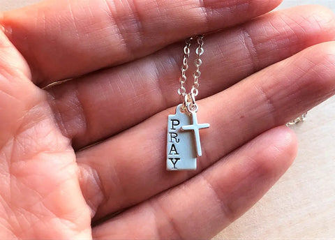 Dainty Pray Necklace Liberty Cottage Design 