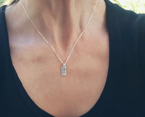 Dainty Pray Necklace Liberty Cottage Design 