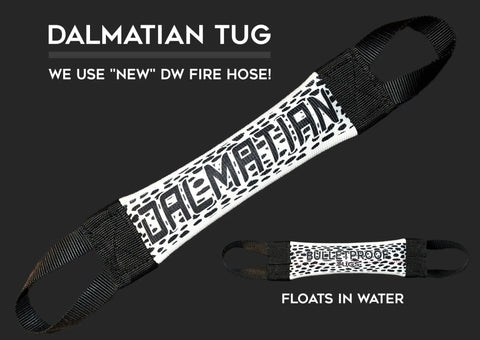 Dalmatian Fire Hose Dog Tug Toy – Durable Training Tug – Made in USA Bulletproof Pet Products Inc  TUGS