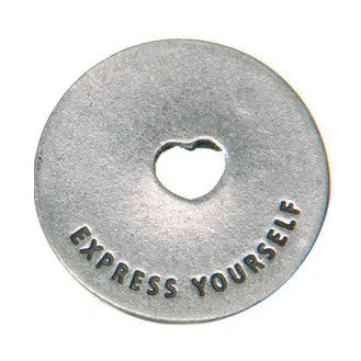 Dance Blessing Ring Charm 1 Inch – Recycled Pewter Inspirational Token | Made in USA Whitney Howard Designs  Blessing Ring
