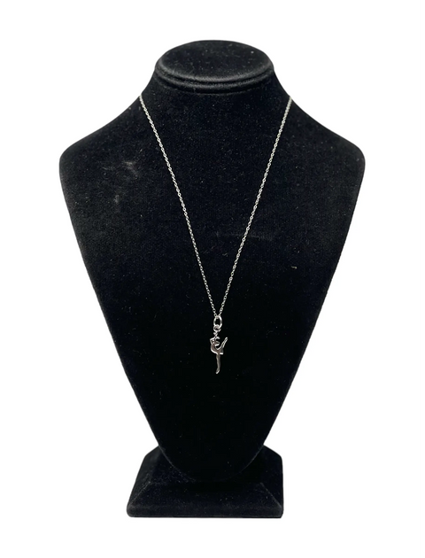 Dancer Pendant Necklace – Stainless Steel Chain – Graceful Ballet Jewelry | Made in USA Michelle Marie Boutique  Necklace