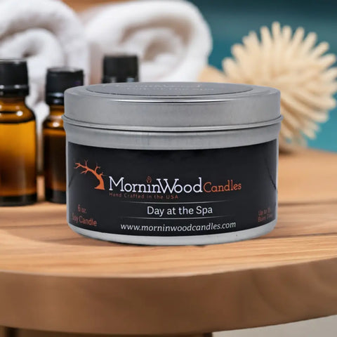 Day at the Spa - Soy Tin Collection MorninWood Candles  Candles
