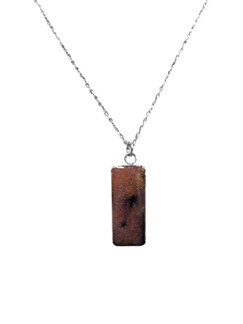 Dazzling Glitter Resin Necklace | a Kaleidoscope of Orange, Purple, Yellow, & Black Michelle Marie Boutique  Necklaces