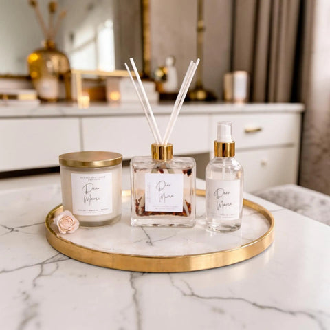 Dear Mama Gift Set – Luxury Candle, Reed Diffuser & Home Spray The Wick and Glow Candle Company  Candles