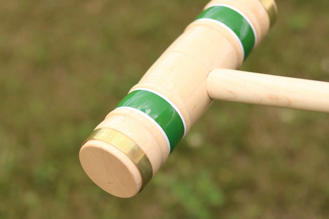 Deluxe 8-Player Hardwood Croquet Set – Maple Mallets with Vinyl Wickets – AmishCrafted | Made in USA Amish Toy Box  Outdoor Games, Backyard Croquet