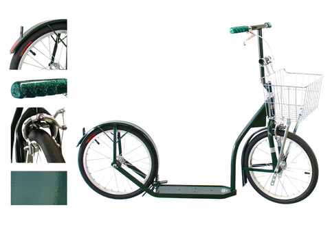 Deluxe Amish-Made Kick Scooter with 16 Inch Wheels – Big Kid Size – Steel Frame | Made in USA Amish Toy Box  Sports