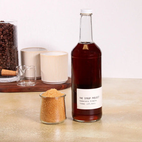 Demerara Syrup 750mL – Natural Cane Sugar Cocktail and Coffee Sweetener | Made in USA Premium Quality The Syrup Project 
