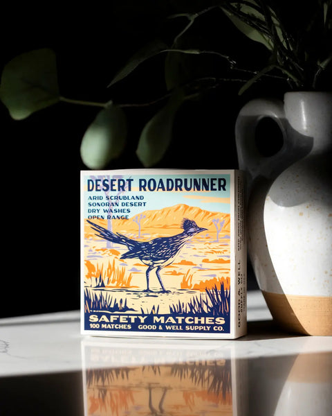 Desert Roadrunner Cabin Matches Good & Well Supply Co. 
