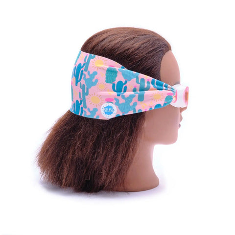 Desert Sunshine Swim Goggles – Tangle-Free Strap With Pink Tinted Lenses | One Size Fits Ages 3+ | Assembled in USA Splash Place  Swim Goggles