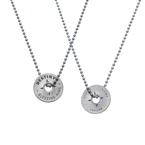 Destiny Blessing Ring Charm 1 Inch Compass Token – Handcrafted Pewter Inspirational Gift | Made in USA Whitney Howard Designs  Blessing Ring
