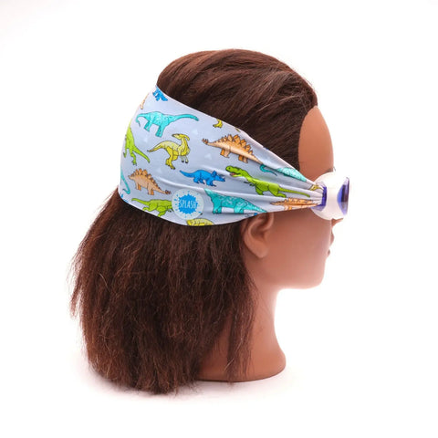 Dino Swim Goggles With Tangle-Free Dinosaur Strap – One Size Fits Kids To Adults | Assembled In USA Splash Place  Swim Goggles
