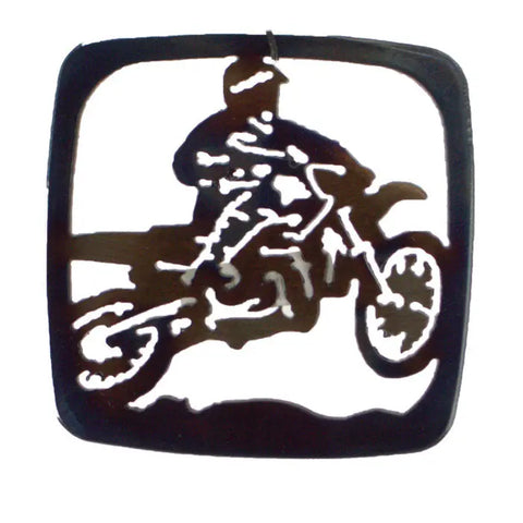 Dirt Bike Themed Coaster – Heat Resistant Barware Accessory | Made in USA Knights Home Decor  item