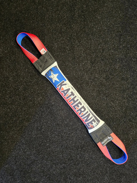 Dock Diving Weighted Bumper Tug – Competition Series – Distressed Texas Flag | Made in USA Bulletproof Pet Products Inc  DOCK TUG