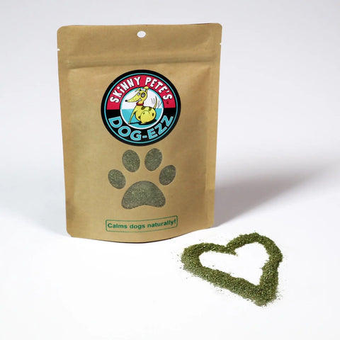 Dog-Ezz Natural Calming Dog Supplement – Organic Dognip Sprinkle | Made in USA Skinny Pete's Gourmet Catnip  Pet Gift