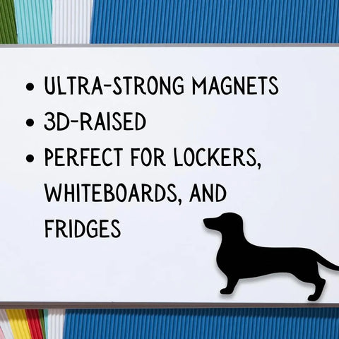 Dog Silhouette Magnet – Strong Fridge Magnet | Made in USA Chatelet Manufacturing 