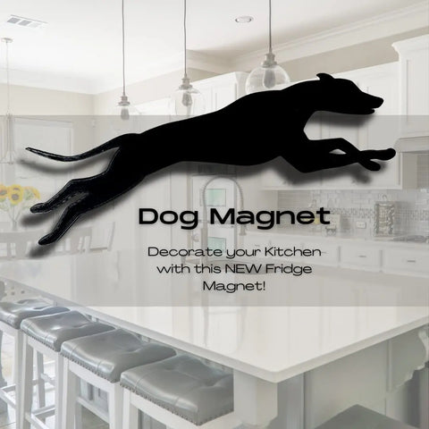 Dog Silhouette Magnet – Strong Fridge Magnet | Made in USA Chatelet Manufacturing 