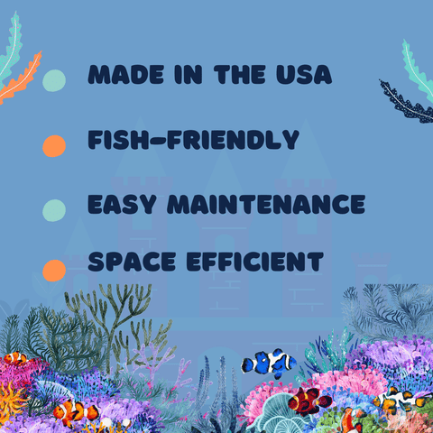 Aquarium Coral Reef Dome – Fish Shelter and Egg Laying Habitat | Made in USA Chatelet Manufacturing 