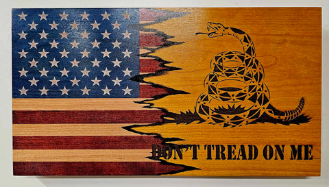 Dont Tread on Me Flag 10-1/4"×18-7/8" American Grains LLC 