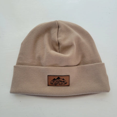 Double Layer Rib Knit Beanie Hat – Folded Brim Winter Headwear | Handmade with American Milled Fabric | Made in USA Adventure Clothes Company 