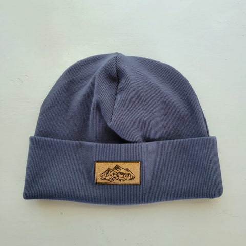 Double Layer Rib Knit Beanie Hat – Folded Brim Winter Headwear | Handmade with American Milled Fabric | Made in USA Adventure Clothes Company 