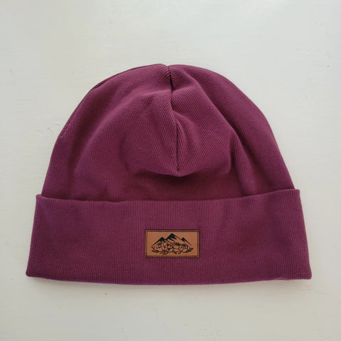 Double Layer Rib Knit Beanie Hat – Folded Brim Winter Headwear | Handmade with American Milled Fabric | Made in USA Adventure Clothes Company 