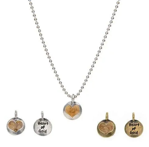 Double-Sided Hearts of Gold Necklace – Dainty Feminine Charm | Handcrafted Made in USA Jewelry Gift Whitney Howard Designs  Hearts of Gold