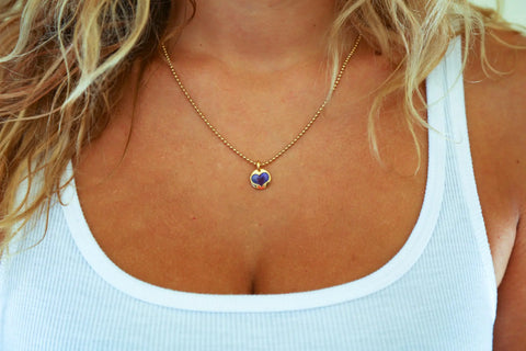 Double-Sided Hearts of Gold Necklace – Dainty Inspirational Pendant | Made in USA by Whitney Howard Designs Whitney Howard Designs  Hearts of Gold